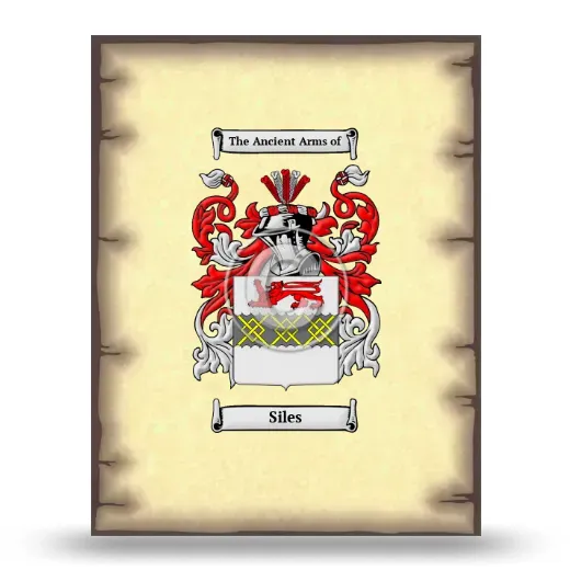 Siles Coat of Arms Print