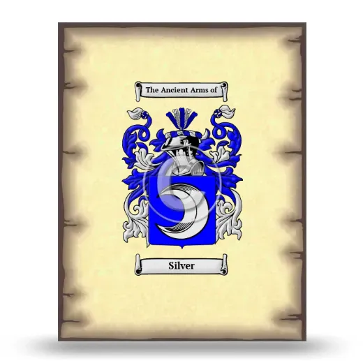 Silver Coat of Arms Print
