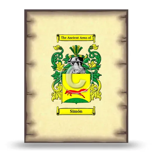 Simón Coat of Arms Print