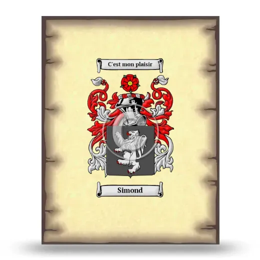 Simond Coat of Arms Print