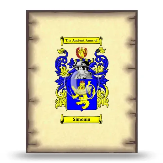 Simonin Coat of Arms Print