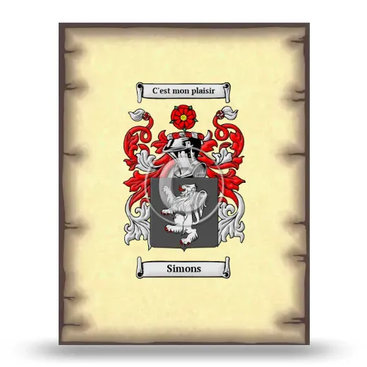 Simons Coat of Arms Print