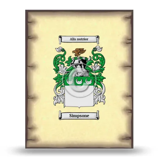 Simpsone Coat of Arms Print