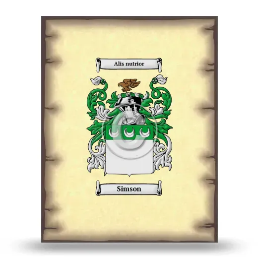 Simson Coat of Arms Print