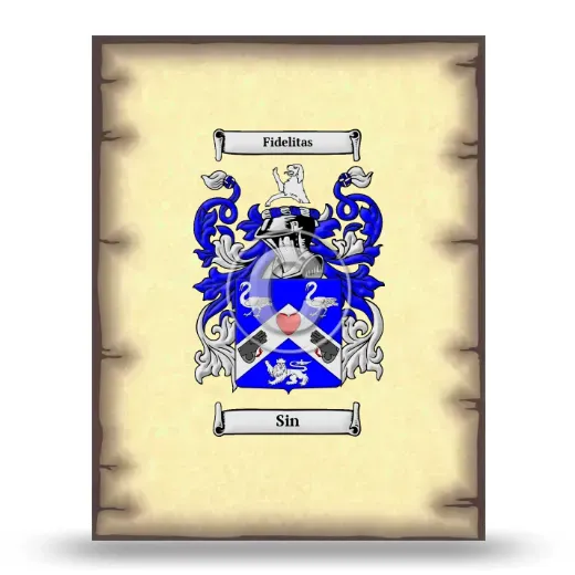 Sin Coat of Arms Print
