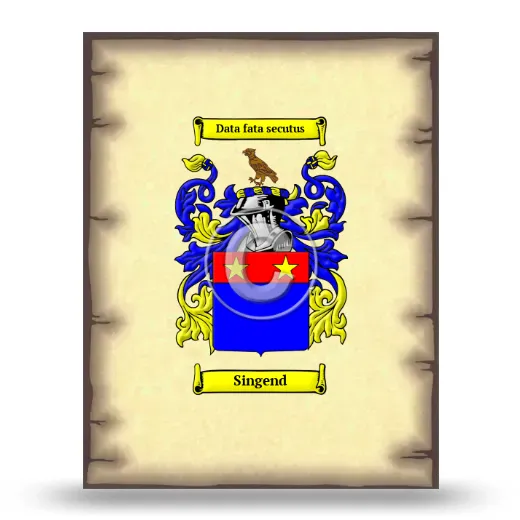 Singend Coat of Arms Print