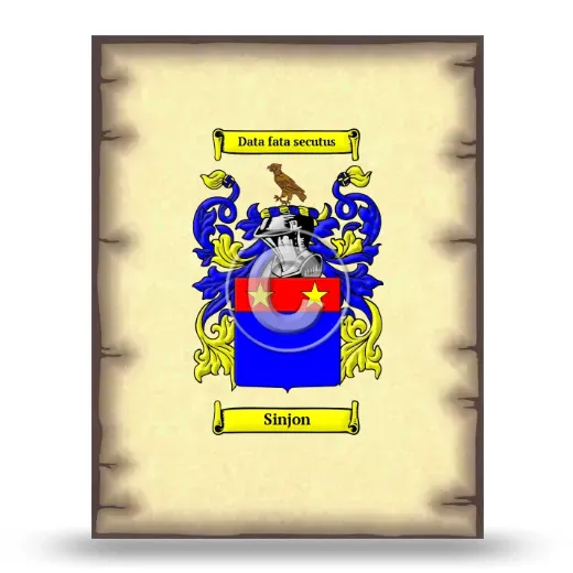 Sinjon Coat of Arms Print