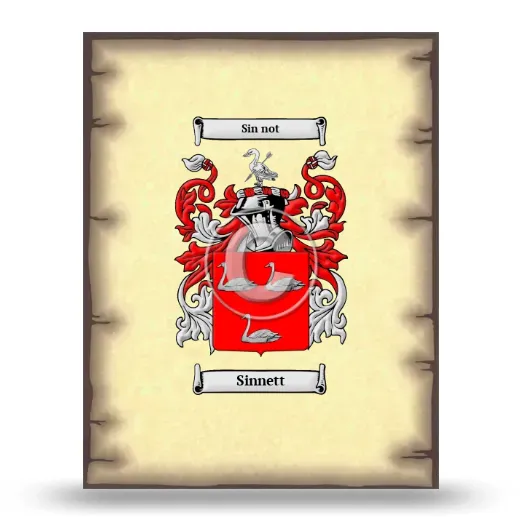 Sinnett Coat of Arms Print