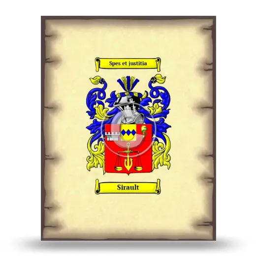 Sirault Coat of Arms Print