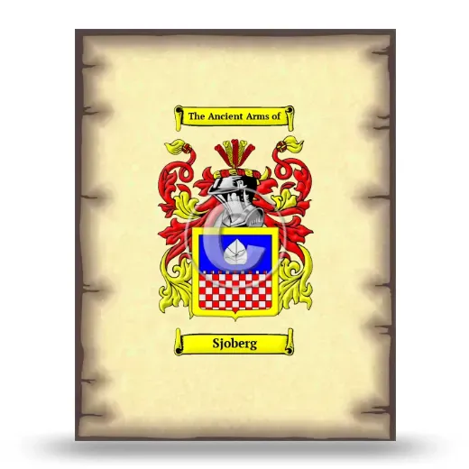 Sjoberg Coat of Arms Print
