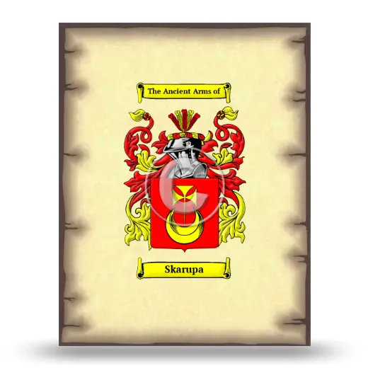 Skarupa Coat of Arms Print