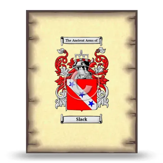 Slack Coat of Arms Print