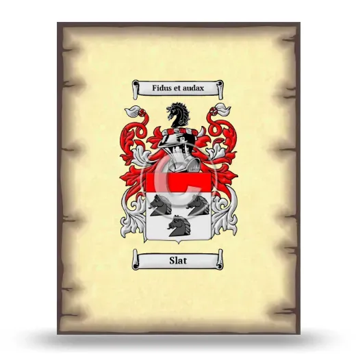 Slat Coat of Arms Print