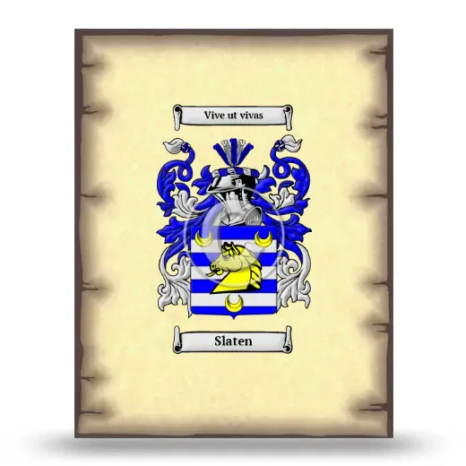 Slaten Coat of Arms Print