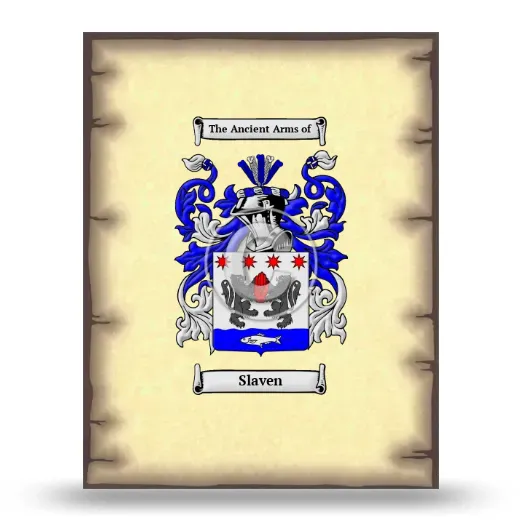 Slaven Coat of Arms Print