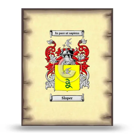 Sloper Coat of Arms Print