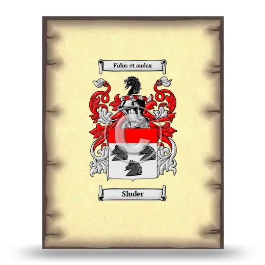 Sluder Coat of Arms Print