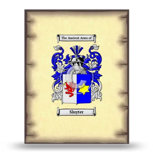 Sluyter Coat of Arms Print
