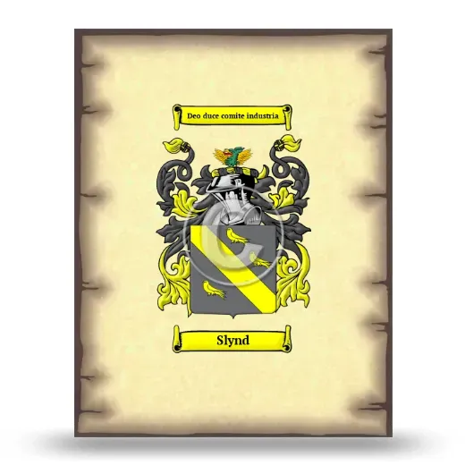 Slynd Coat of Arms Print