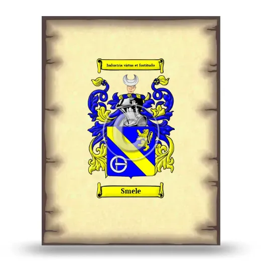 Smele Coat of Arms Print