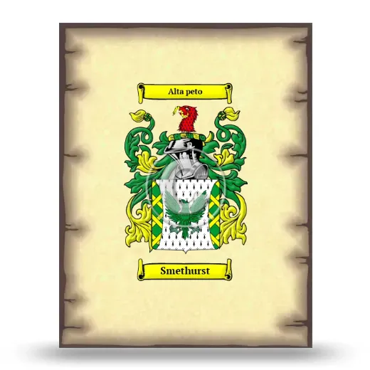 Smethurst Coat of Arms Print