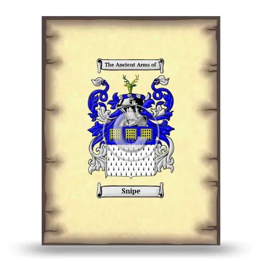 Snipe Coat of Arms Print
