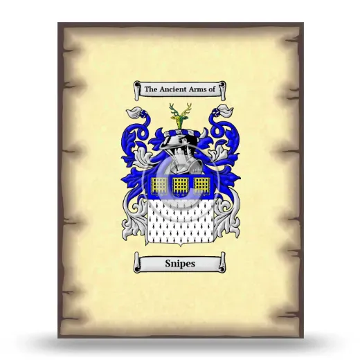 Snipes Coat of Arms Print