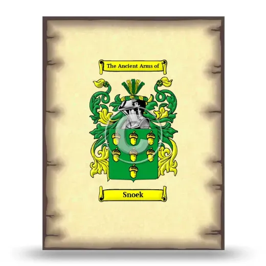 Snoek Coat of Arms Print