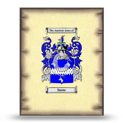 Snow Coat of Arms Print