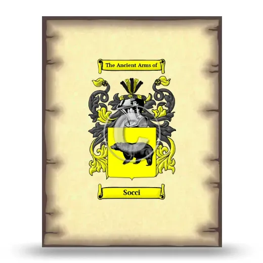 Socci Coat of Arms Print