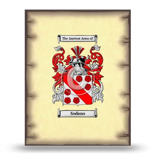 Sodano Coat of Arms Print