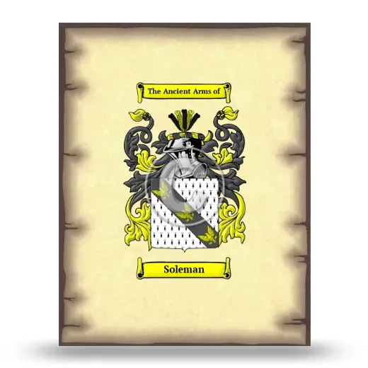 Soleman Coat of Arms Print