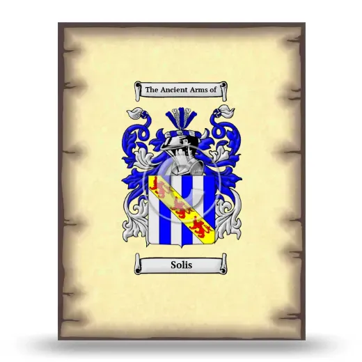 Solis Coat of Arms Print