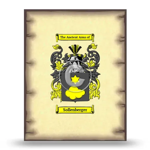 Sollenberger Coat of Arms Print