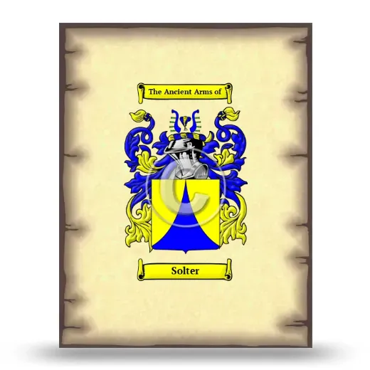 Solter Coat of Arms Print