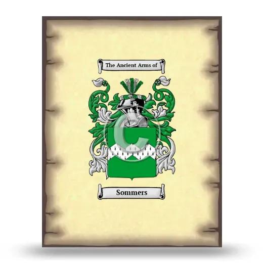 Sommers Coat of Arms Print