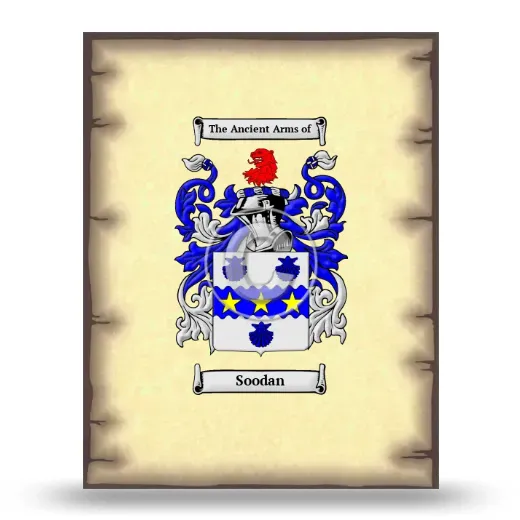 Soodan Coat of Arms Print
