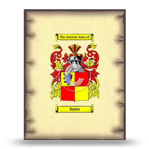 Sores Coat of Arms Print