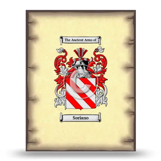 Soriano Coat of Arms Print