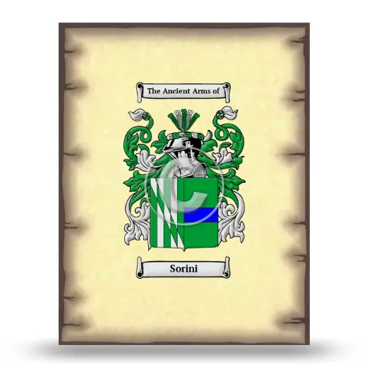 Sorini Coat of Arms Print