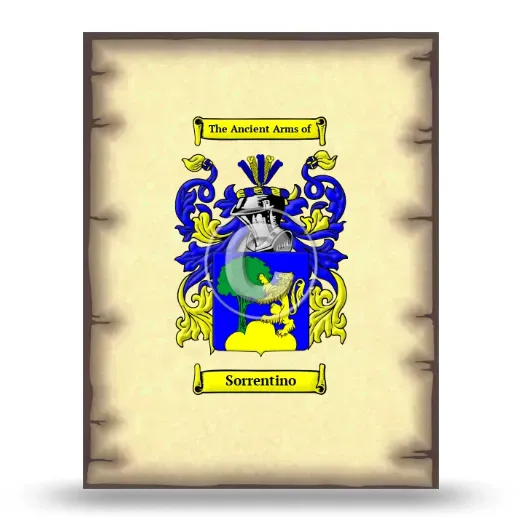 Sorrentino Coat of Arms Print