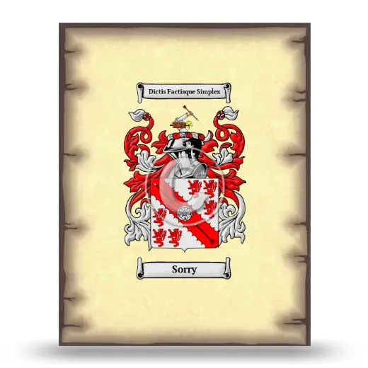 Sorry Coat of Arms Print