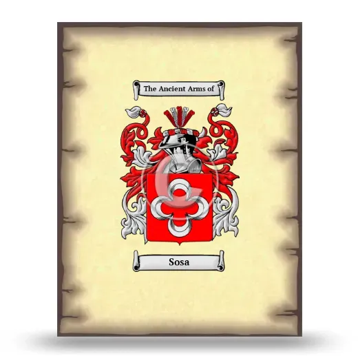 Sosa Coat of Arms Print