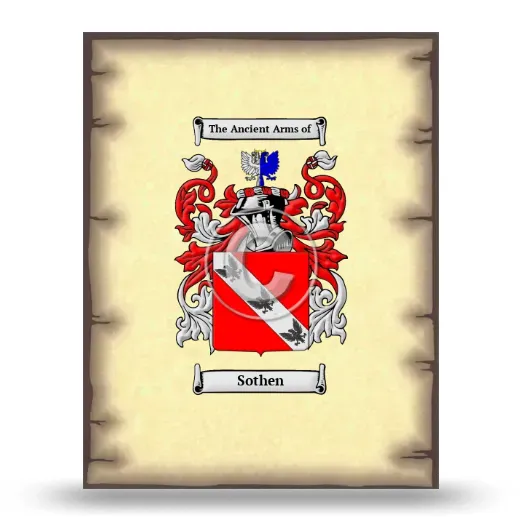 Sothen Coat of Arms Print
