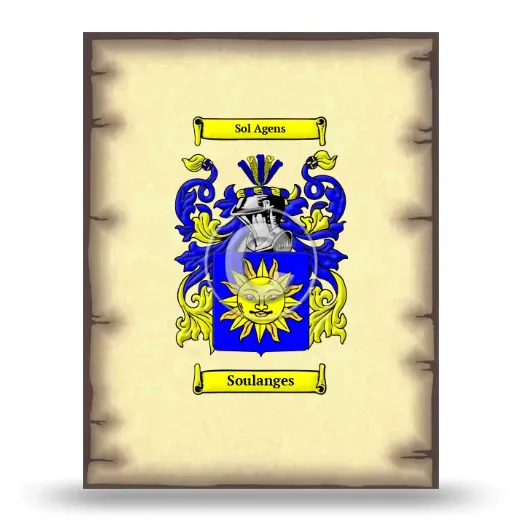 Soulanges Coat of Arms Print