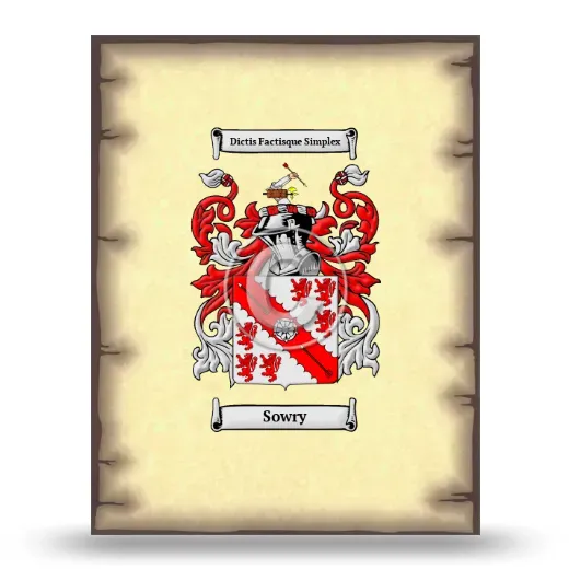 Sowry Coat of Arms Print