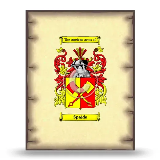 Spaide Coat of Arms Print