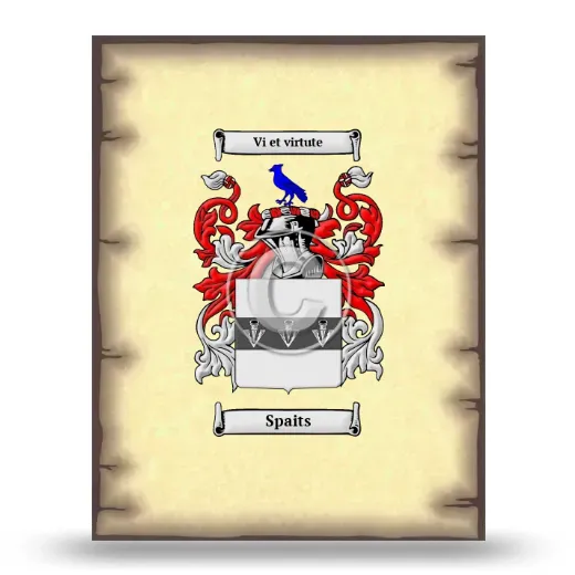 Spaits Coat of Arms Print