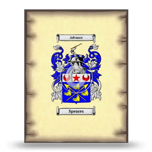 Speares Coat of Arms Print