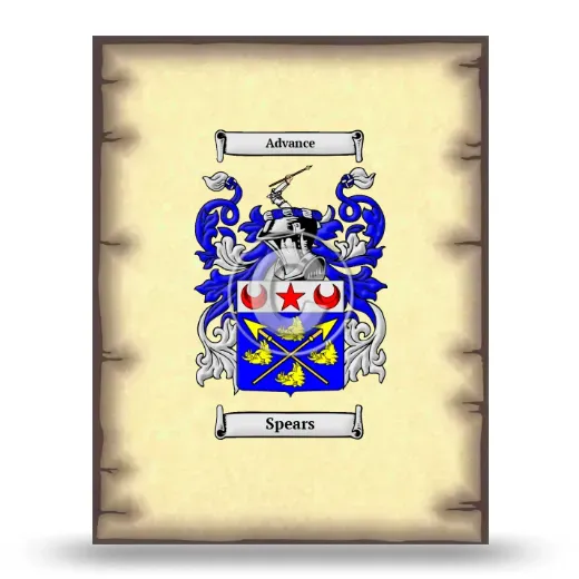 Spears Coat of Arms Print